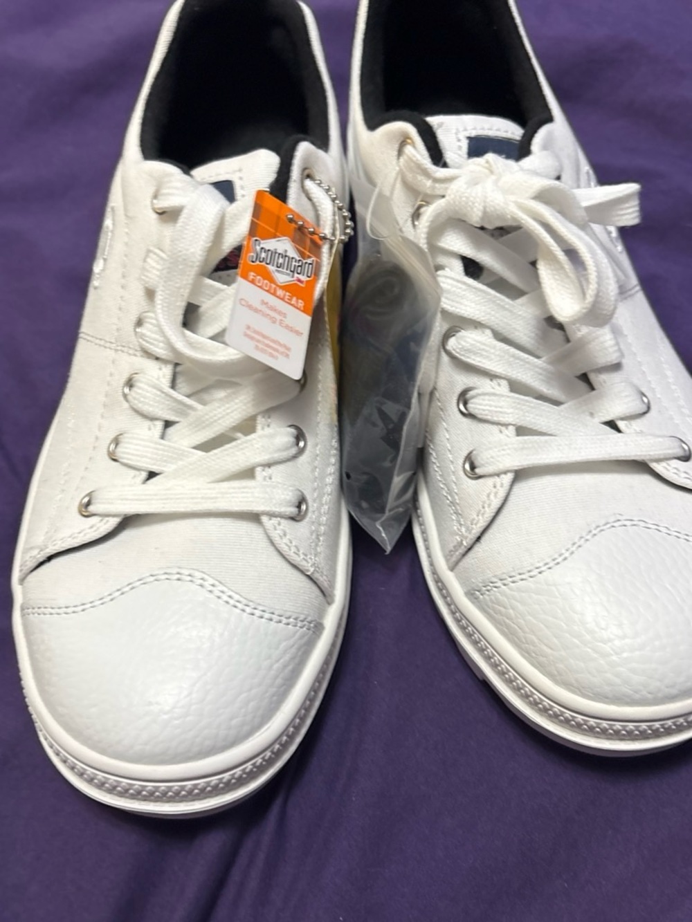 Skechers White Lace-Up Women's Sneakers